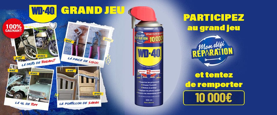 WD40 x BERTON Grand jeu Mon défi réparation